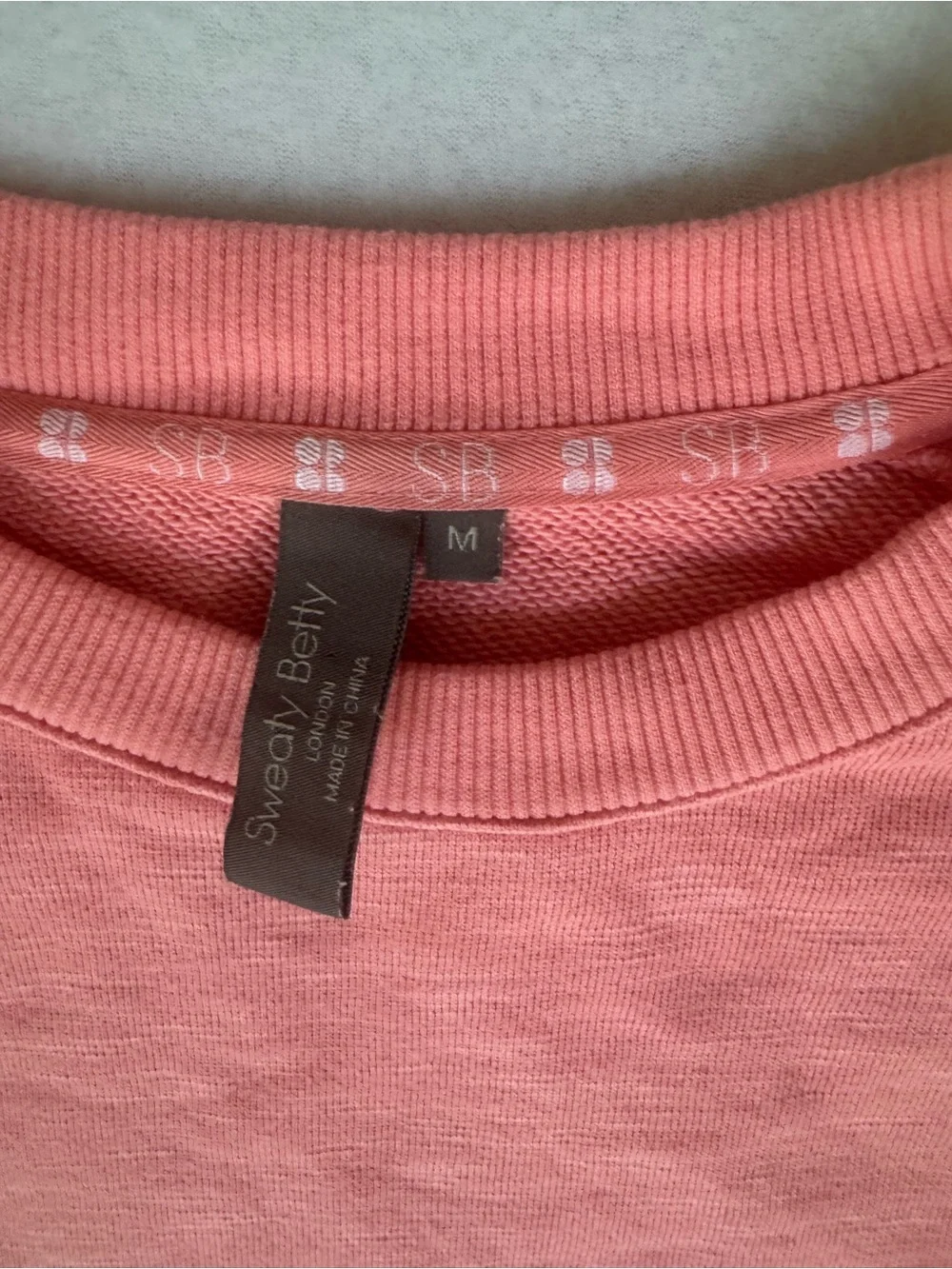 Sweaty Betty Coral Crewneck Sweater